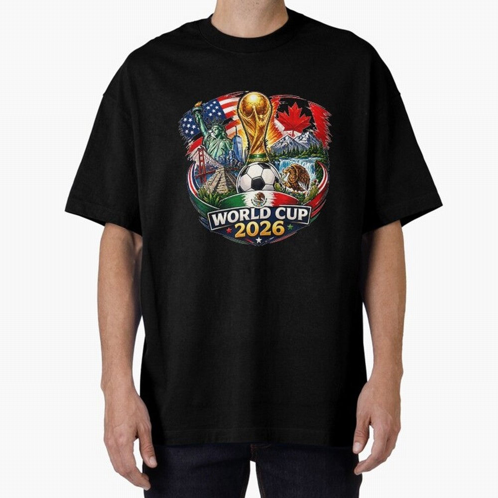 World Football 2026 USA Canada Mexico ¨C Soccer Fan Design Retro Travel Style Classic T-Shirt Represent Fans Who Live for Global Football Passion for FIFA World Cup 2026, Celebrating Cristiano Ronaldo, England, France and Netherlands, Football