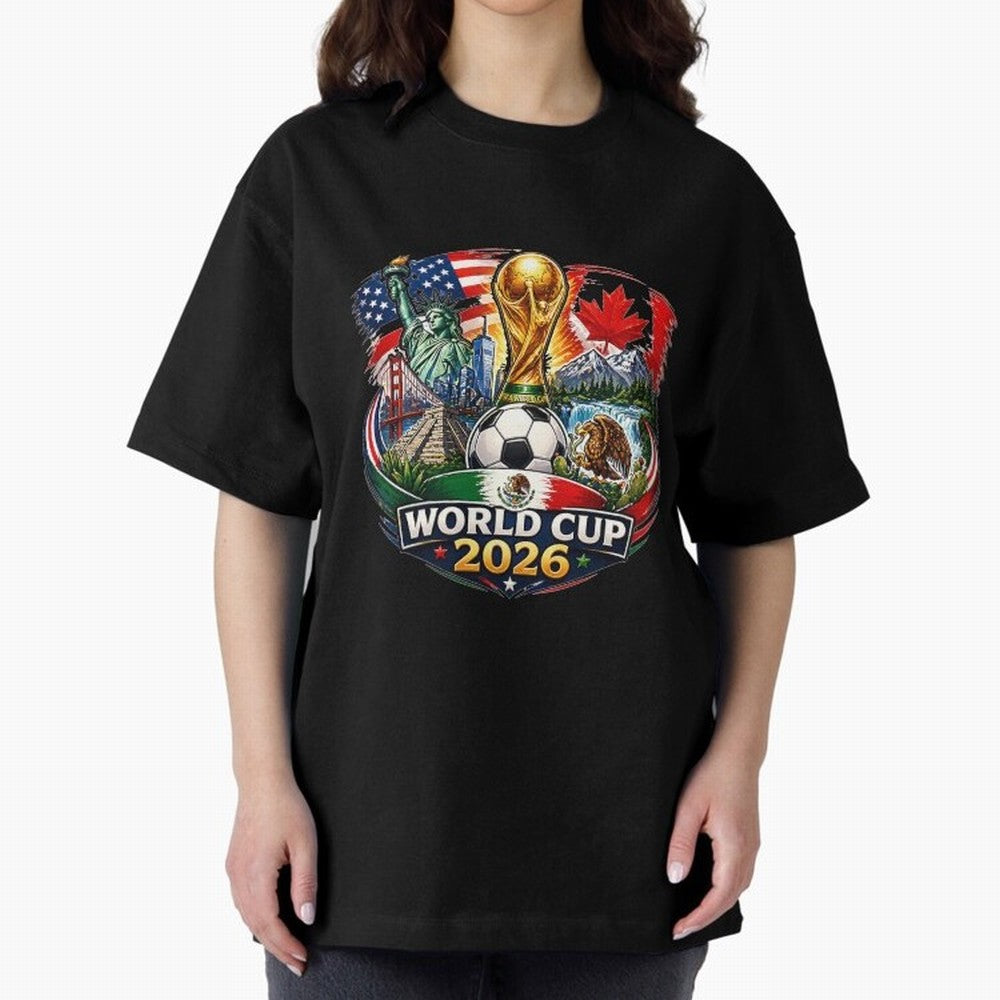 World Football 2026 USA Canada Mexico ¨C Soccer Fan Design Retro Travel Style Classic T-Shirt Represent Fans Who Live for Global Football Passion for FIFA World Cup 2026, Celebrating Cristiano Ronaldo, England, France and Netherlands, Football