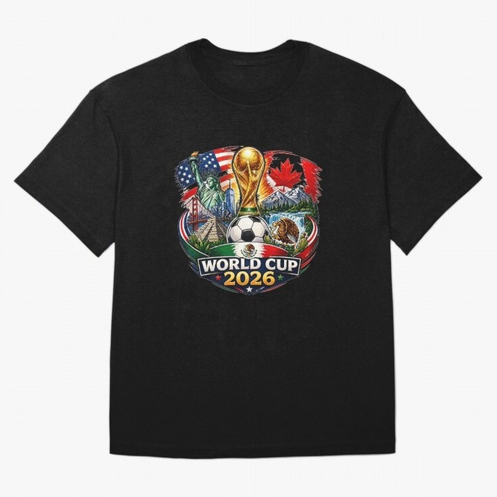 World Football 2026 USA Canada Mexico ¨C Soccer Fan Design Retro Travel Style Classic T-Shirt Represent Fans Who Live for Global Football Passion for FIFA World Cup 2026, Celebrating Cristiano Ronaldo, England, France and Netherlands, Football