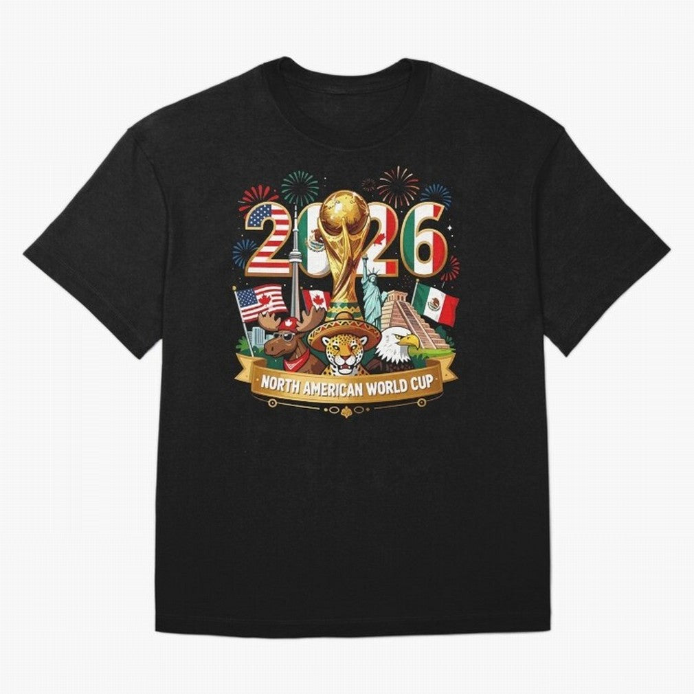 World Cup 2026 North America USA Canada Mexico Soccer Fan Classic T-Shirt Show Love for Legendary Goals in the FIFA World Cup 2026 Group Stage Journey through Messi, CR7 and Mbappe Highlights, Argentina and Brazil Pride, Worldwide Fan Energy,