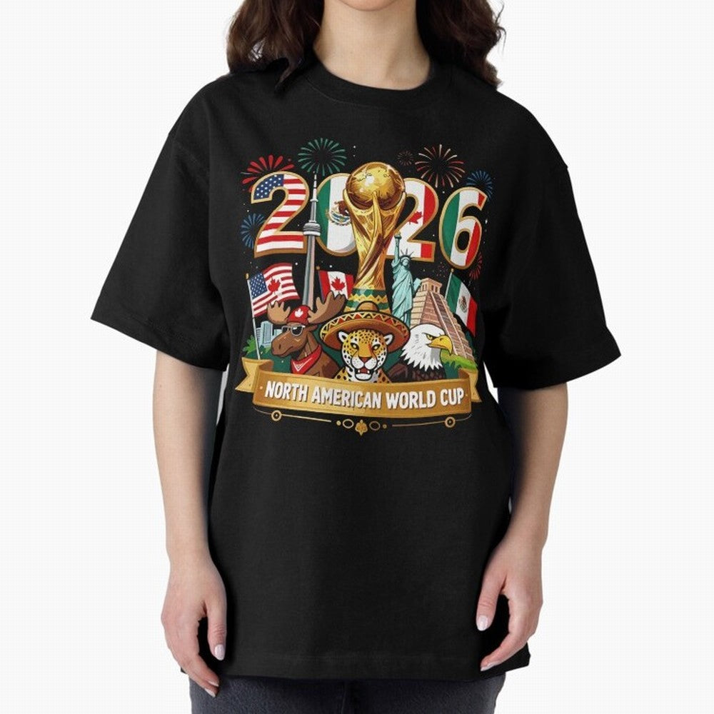 World Cup 2026 North America USA Canada Mexico Soccer Fan Classic T-Shirt Show Love for Legendary Goals in the FIFA World Cup 2026 Group Stage Journey through Messi, CR7 and Mbappe Highlights, Argentina and Brazil Pride, Worldwide Fan Energy,