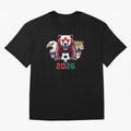 World Cup 2026 USA Canada Mexico Host Mascots Classic T-Shirt Carry the Dream of FIFA World Cup 2026 Group Stage for Fans of Messi and France, Bringing Football History, Final Match Energy, Crowd Noise and Once in a Lifetime Moments; Built for