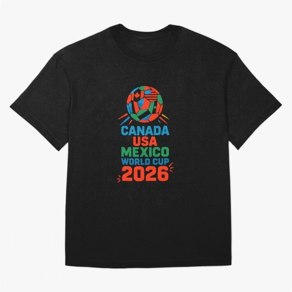 World Cup 2026 USA Canada Mexico ¡ª Retro Soccer Tournament Illustration Classic T-Shirt Celebrate Football Dreams Across FIFA World Cup 2026 USA Canada Mexico for Fans of Mbappe and Neymar and Argentina and Brazil, Bringing Football Passion,