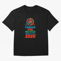 World Cup 2026 USA Canada Mexico ¡ª Retro Soccer Tournament Illustration Classic T-Shirt Celebrate Football Dreams Across FIFA World Cup 2026 USA Canada Mexico for Fans of Mbappe and Neymar and Argentina and Brazil, Bringing Football Passion,