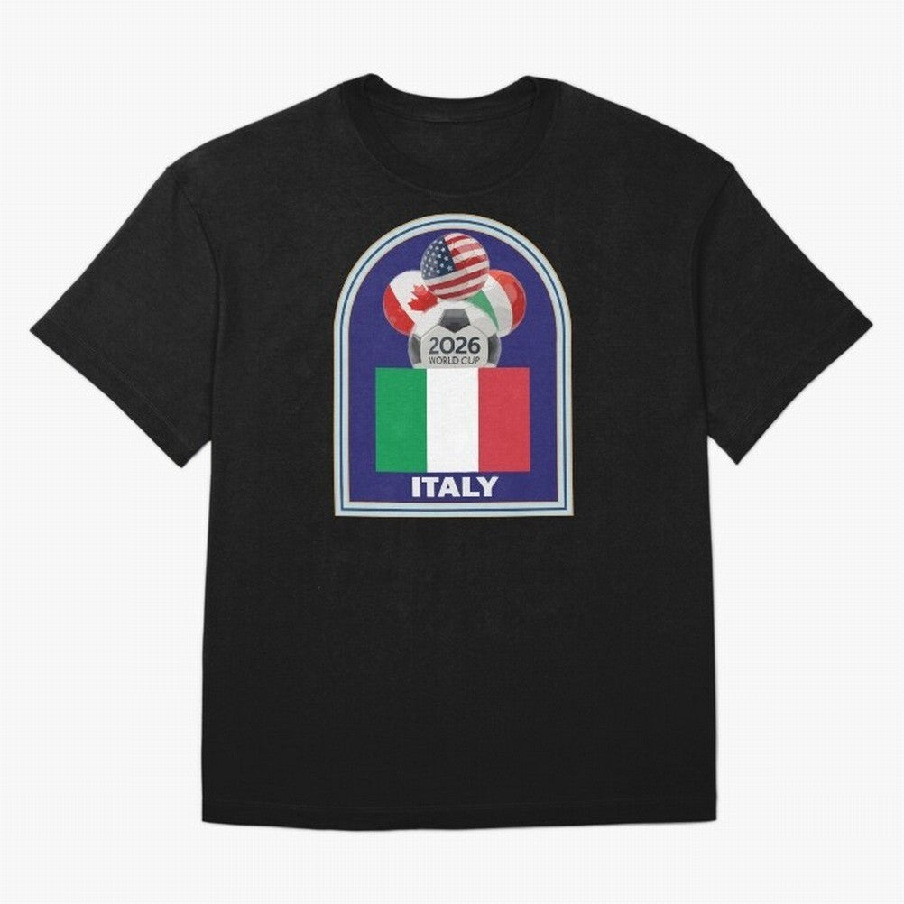 Italy 2026 Soccer T-shirt Classic T-Shirt Cheer through Every Moment of FIFA World Cup 2026 Spirit, Made for England, France and Netherlands, CR7 and Messi, Football Festival Excitement, Trophy Ambitions, Country Rivalries and Star Player Buzz;