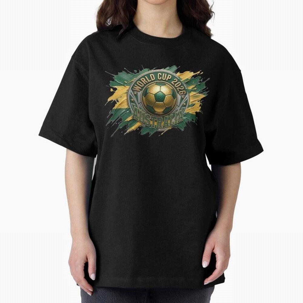 World Cup 2026 Australia Soccer Ball Paint Splash Classic T-Shirt Celebrate Rivalries and Pride in Global Football Passion for FIFA World Cup 2026, Inspired by Haaland and Mbappe, England, France and Netherlands, Champion Mindset, Group Stage Buzz,