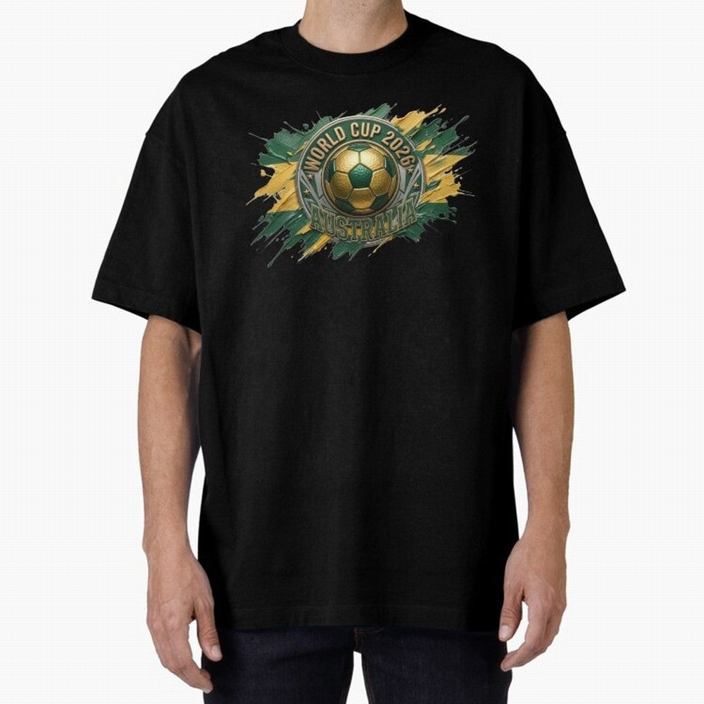 World Cup 2026 Australia Soccer Ball Paint Splash Classic T-Shirt Celebrate Rivalries and Pride in Global Football Passion for FIFA World Cup 2026, Inspired by Haaland and Mbappe, England, France and Netherlands, Champion Mindset, Group Stage Buzz,