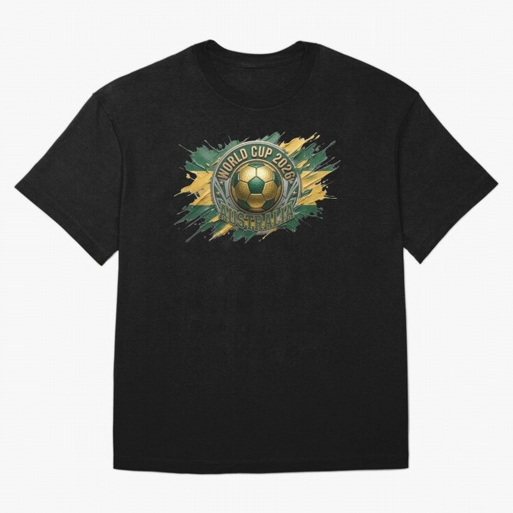 World Cup 2026 Australia Soccer Ball Paint Splash Classic T-Shirt Celebrate Rivalries and Pride in Global Football Passion for FIFA World Cup 2026, Inspired by Haaland and Mbappe, England, France and Netherlands, Champion Mindset, Group Stage Buzz,