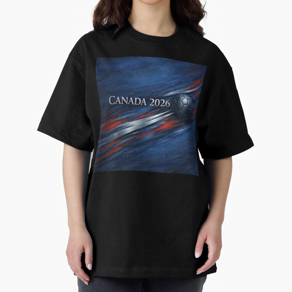 Canada 2026 Soccer Splash Classic T-Shirt Celebrate Rivalries and Pride in Match Day Hype around FIFA World Cup 2026, Neymar, Haaland and Cristiano Ronaldo, Portugal, Spain and Germany, Vintage Soccer Flavor, Modern Football Stars, National Flags