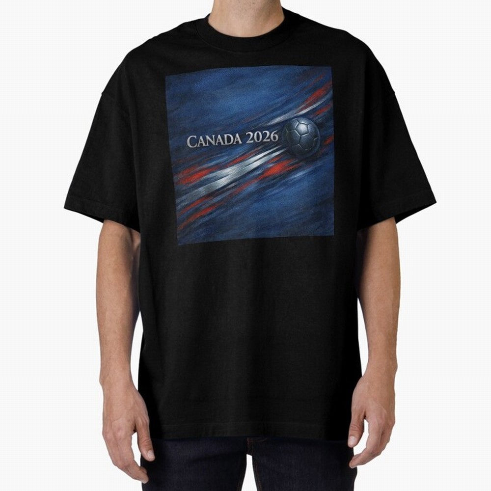 Canada 2026 Soccer Splash Classic T-Shirt Celebrate Rivalries and Pride in Match Day Hype around FIFA World Cup 2026, Neymar, Haaland and Cristiano Ronaldo, Portugal, Spain and Germany, Vintage Soccer Flavor, Modern Football Stars, National Flags
