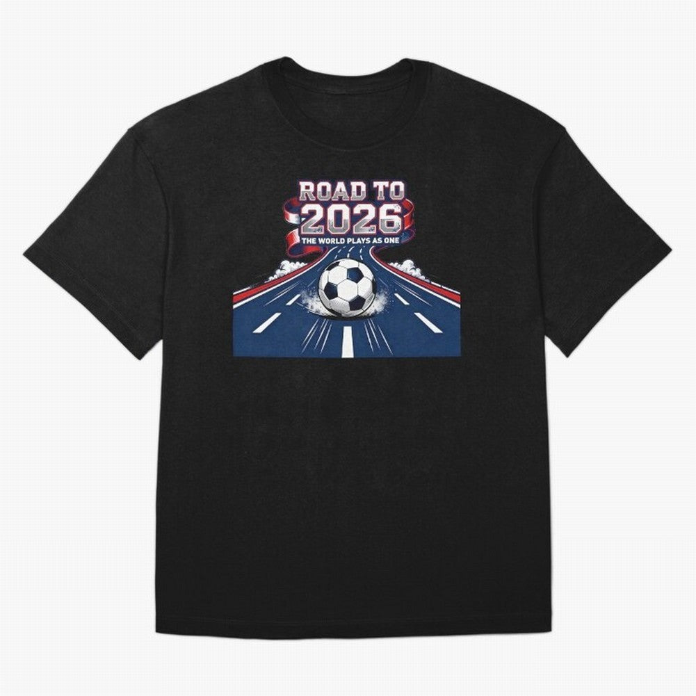 Road to 2026 ¨C The World Plays as One Classic T-Shirt Wear the Spirit of Global Football Passion for FIFA World Cup 2026 Group Stage, Inspired by Haaland, Spain, Supporter Pride, Iconic Celebrations, Legendary Names and Global Match Day Energy;