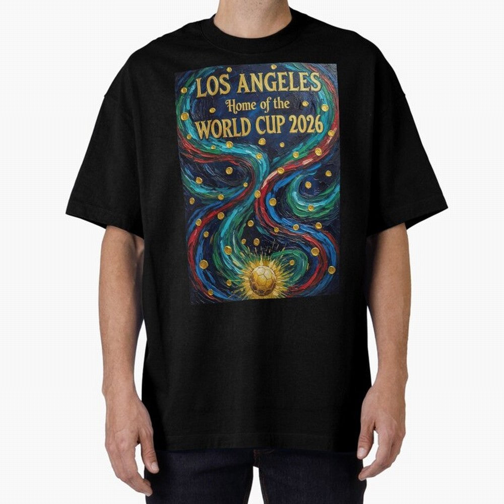 Los Angeles Home of the World Cup 2026 Soccer Fan ¡ª Moody Jewel Art Print Classic T-Shirt Back Your Heroes with Match Day Hype around FIFA World Cup 2026 USA Canada Mexico, Mbappe, Portugal, Spain and Germany, Global Supporter Spirit, Legendary