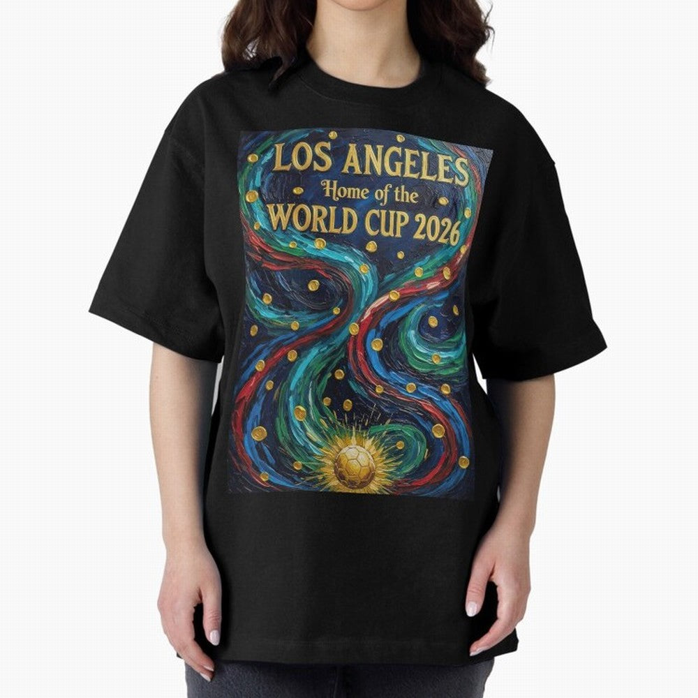 Los Angeles Home of the World Cup 2026 Soccer Fan ¡ª Moody Jewel Art Print Classic T-Shirt Back Your Heroes with Match Day Hype around FIFA World Cup 2026 USA Canada Mexico, Mbappe, Portugal, Spain and Germany, Global Supporter Spirit, Legendary
