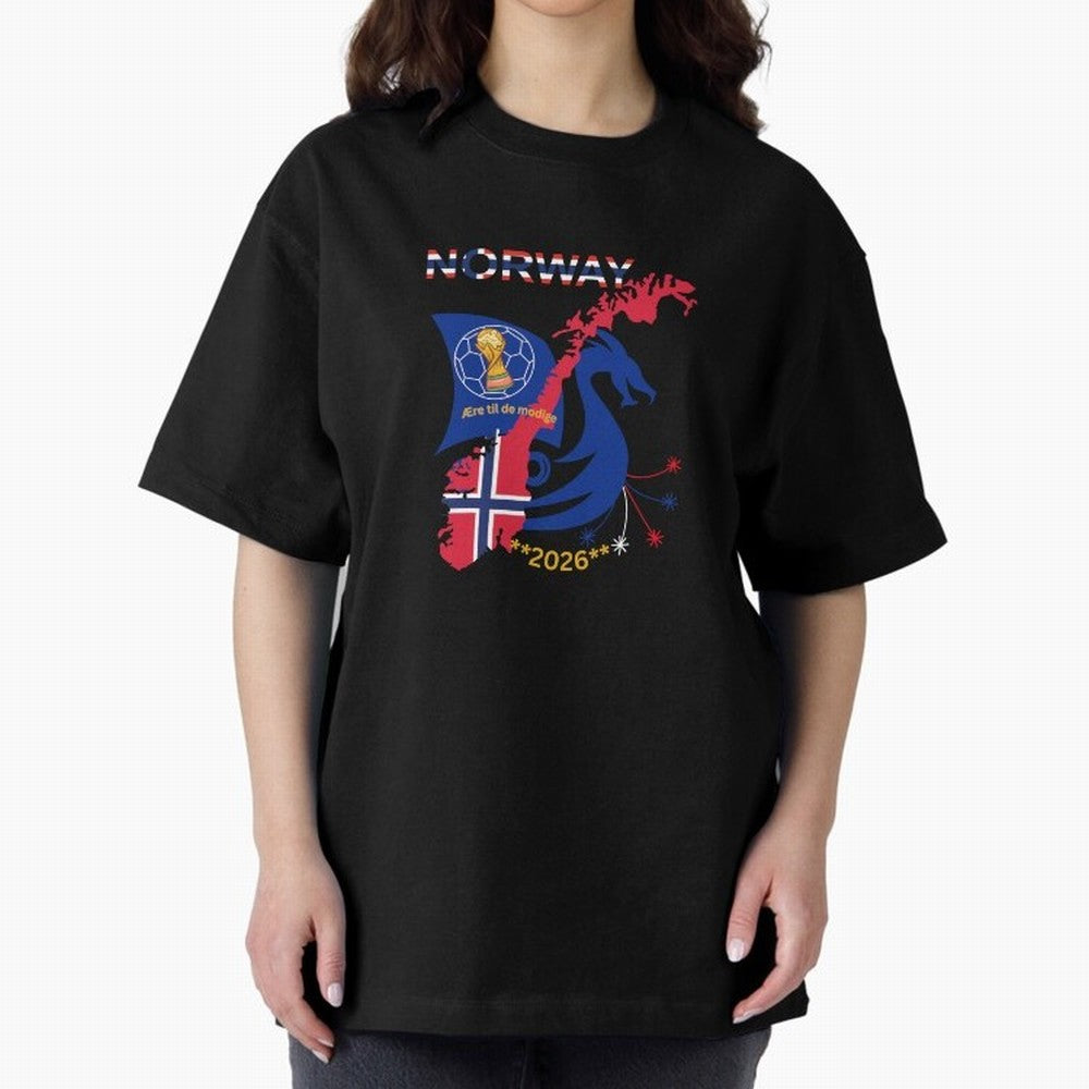 Norway 2026 Classic T-Shirt Show Championship Spirit for Match Day Hype around FIFA World Cup 2026 USA Canada Mexico, Messi, Neymar and Mbappe, England, Stadium Chants, National Pride, Trophy Dreams and Unforgettable Football Memories; Perfect for