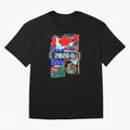 Glitched United 2026 - North America Tournament Emblem Classic T-Shirt Live the Energy of Match Day Hype around FIFA World Cup 2026 Group Stage, Messi and Cristiano Ronaldo, Argentina, France and Brazil, Fan Favorite Moments, National Team Passion,