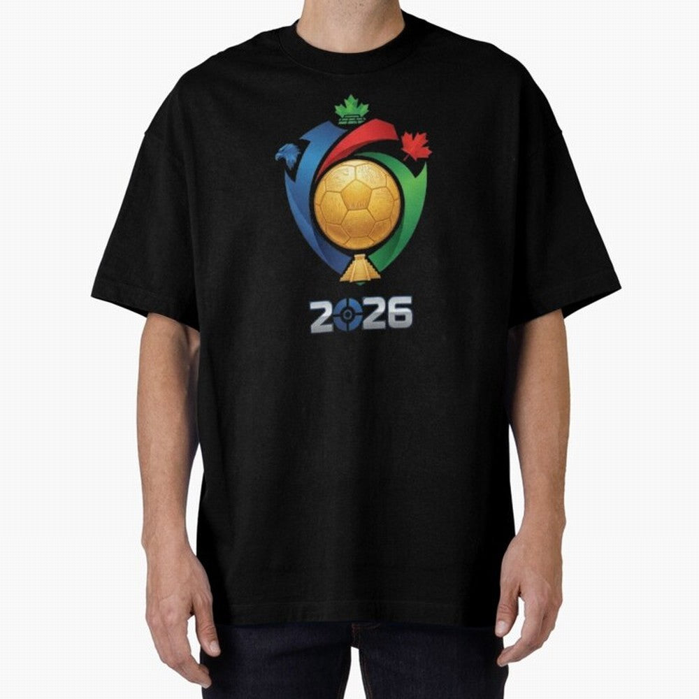 Golden Soccer Ball 2026 Host Nations Emblem Classic T-Shirt Bring Legendary Rivalry Energy to Global Football Passion for FIFA World Cup 2026 Group Stage, with Messi, Argentina, France and Brazil, Match Day Excitement, Supporter Culture, Golden