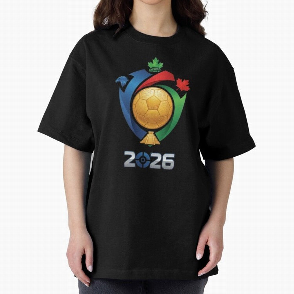 Golden Soccer Ball 2026 Host Nations Emblem Classic T-Shirt Bring Legendary Rivalry Energy to Global Football Passion for FIFA World Cup 2026 Group Stage, with Messi, Argentina, France and Brazil, Match Day Excitement, Supporter Culture, Golden