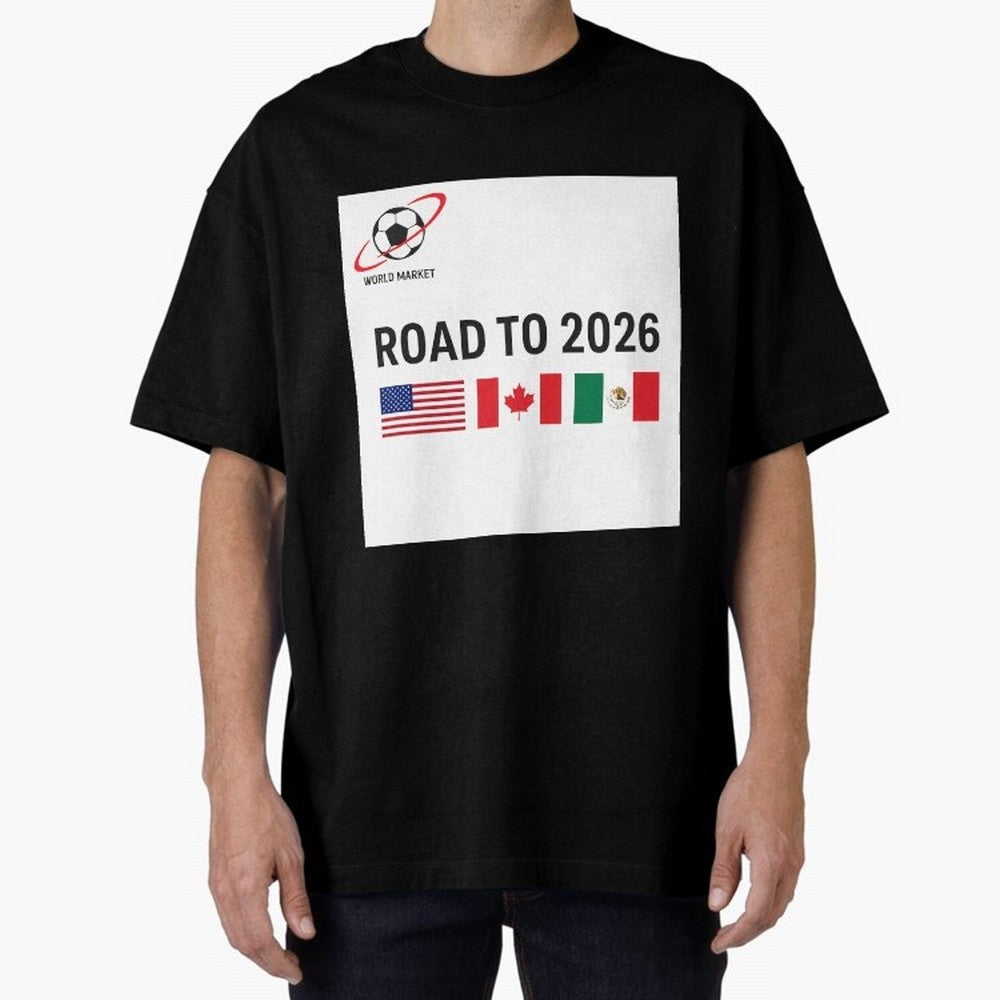 Road to World Cup 2026 Football Journey Classic T-Shirt Bring World Football Passion into Match Day Hype around FIFA World Cup 2026, Cristiano Ronaldo, Argentina and Brazil, Football History, Final Match Energy, Crowd Noise and Once in a Lifetime