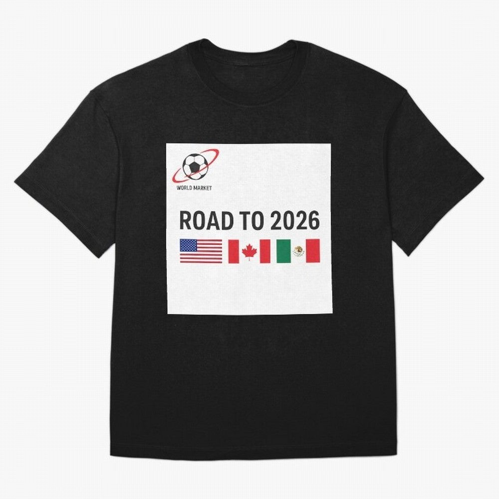 Road to World Cup 2026 Football Journey Classic T-Shirt Bring World Football Passion into Match Day Hype around FIFA World Cup 2026, Cristiano Ronaldo, Argentina and Brazil, Football History, Final Match Energy, Crowd Noise and Once in a Lifetime