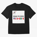 Road to World Cup 2026 Football Journey Classic T-Shirt Bring World Football Passion into Match Day Hype around FIFA World Cup 2026, Cristiano Ronaldo, Argentina and Brazil, Football History, Final Match Energy, Crowd Noise and Once in a Lifetime