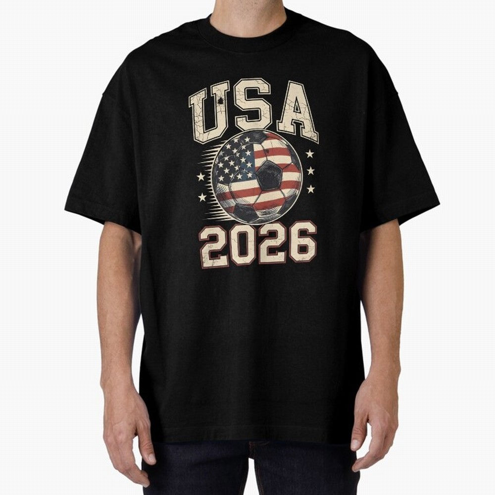 USA 2026 World Cup Soccer Classic T-Shirt Cheer for FIFA World Cup 2026 Spirit, Highlighting England, Messi, CR7 and Mbappe, Championship Spirit, Famous Goals, Roaring Crowds and International Football Unity; Perfect for Supporters Who Want Bold