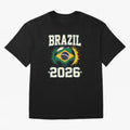 Brazil Soccer Football 2026 Classic T-Shirt Show Passion for the Stars of Global Football Passion for FIFA World Cup 2026 USA Canada Mexico, Celebrating Mbappe and Neymar, England, France and Netherlands, Football Passion, Legendary Performances,