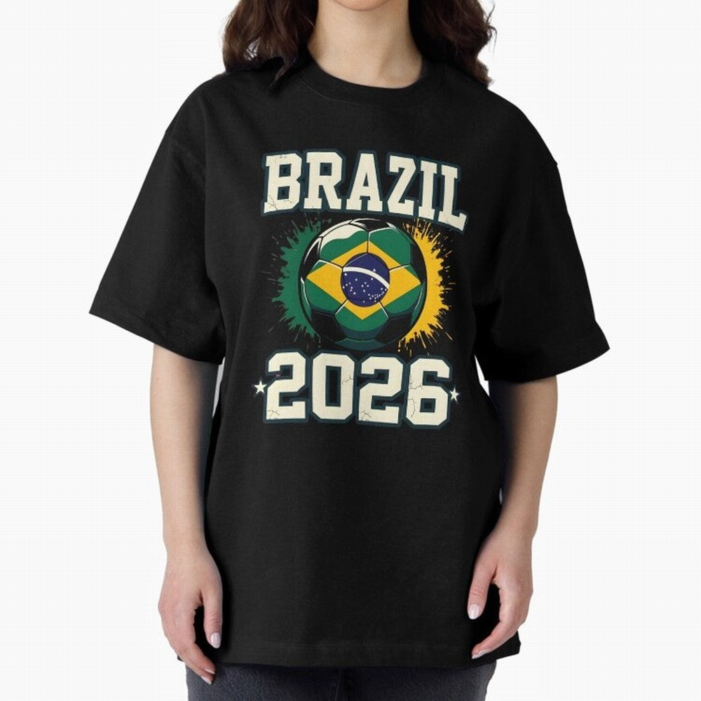 Brazil Soccer Football 2026 Classic T-Shirt Show Passion for the Stars of Global Football Passion for FIFA World Cup 2026 USA Canada Mexico, Celebrating Mbappe and Neymar, England, France and Netherlands, Football Passion, Legendary Performances,