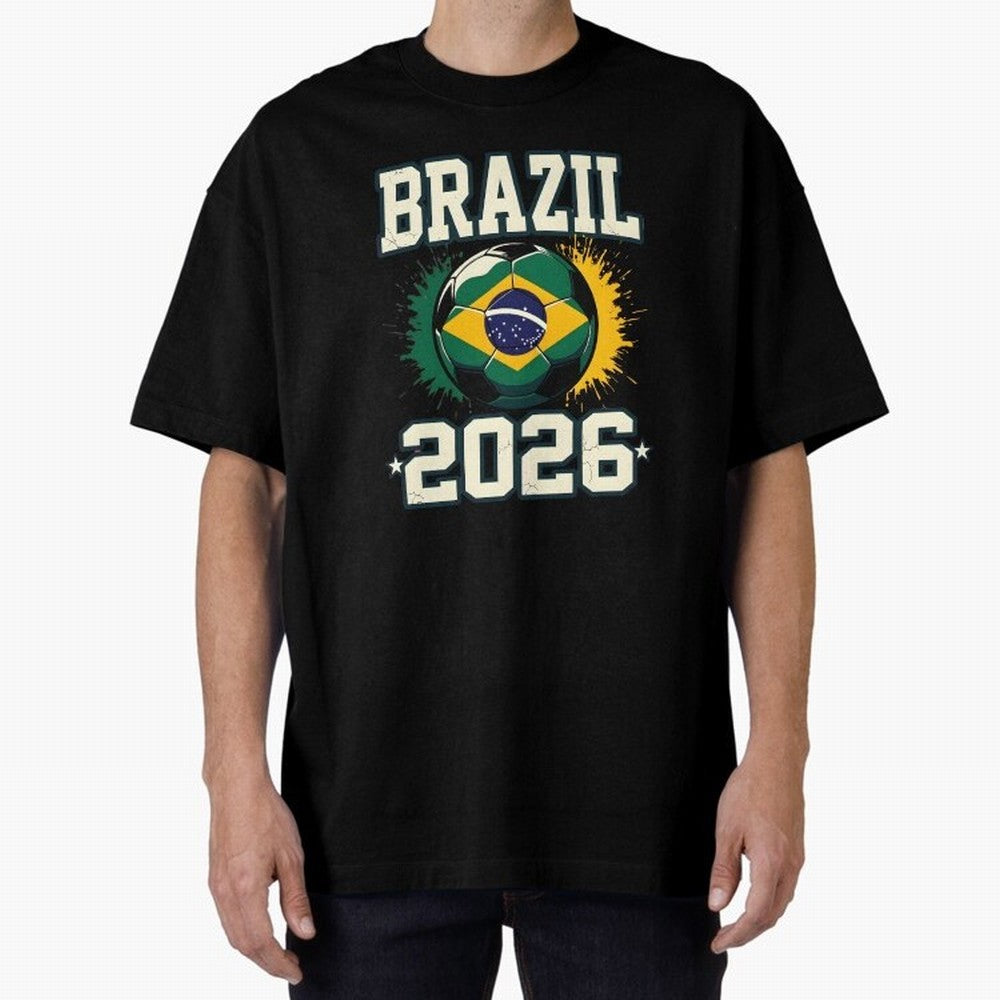 Brazil Soccer Football 2026 Classic T-Shirt Show Passion for the Stars of Global Football Passion for FIFA World Cup 2026 USA Canada Mexico, Celebrating Mbappe and Neymar, England, France and Netherlands, Football Passion, Legendary Performances,
