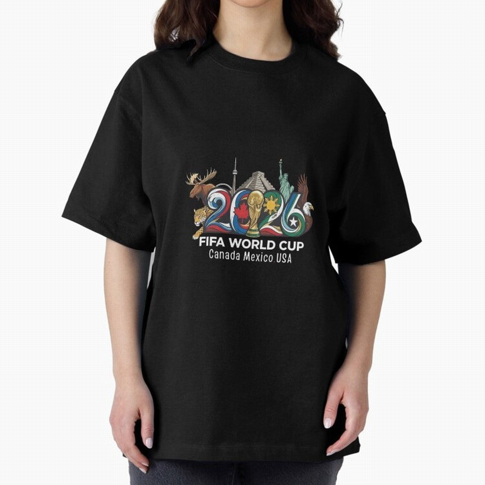 Skyline Landmarks 2026 World Cup Classic T-Shirt Show Your Love for Match Day Hype around FIFA World Cup 2026 USA Canada Mexico, CR7 and Messi, Brazil, Portugal and Argentina, Champion Mindset, Group Stage Buzz, Knockout Tension and Passionate Fan