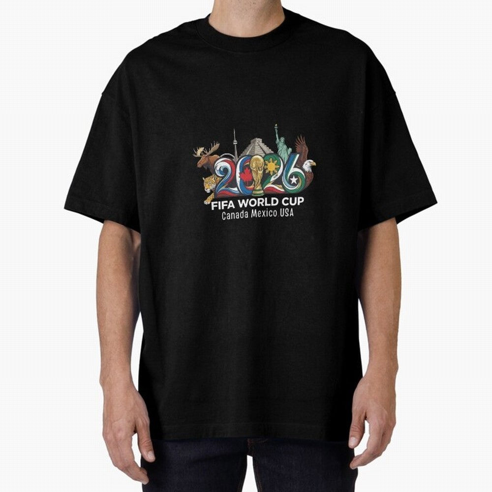 Skyline Landmarks 2026 World Cup Classic T-Shirt Show Your Love for Match Day Hype around FIFA World Cup 2026 USA Canada Mexico, CR7 and Messi, Brazil, Portugal and Argentina, Champion Mindset, Group Stage Buzz, Knockout Tension and Passionate Fan