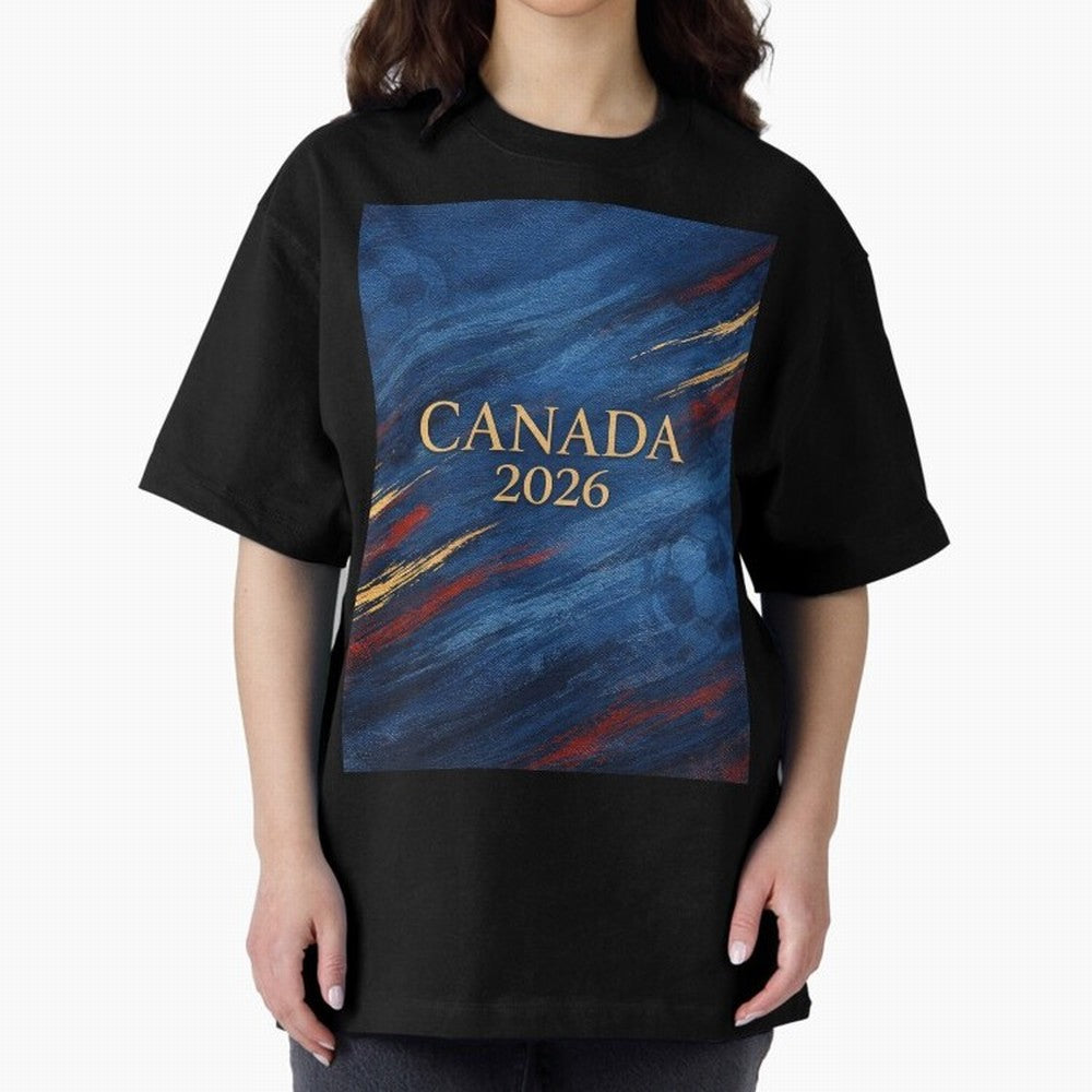 Elegant and Luxury Canada 2026 Soccer Theme Classic T-Shirt Cheer for Match Day Hype around FIFA World Cup 2026 USA Canada Mexico, Mbappe and Neymar, Argentina and Brazil, Football Passion, Legendary Performances, Festival Vibes and Supporter