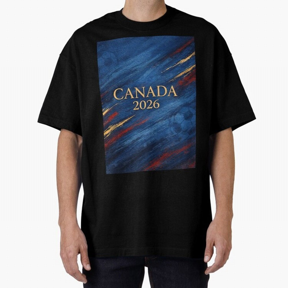 Elegant and Luxury Canada 2026 Soccer Theme Classic T-Shirt Cheer for Match Day Hype around FIFA World Cup 2026 USA Canada Mexico, Mbappe and Neymar, Argentina and Brazil, Football Passion, Legendary Performances, Festival Vibes and Supporter