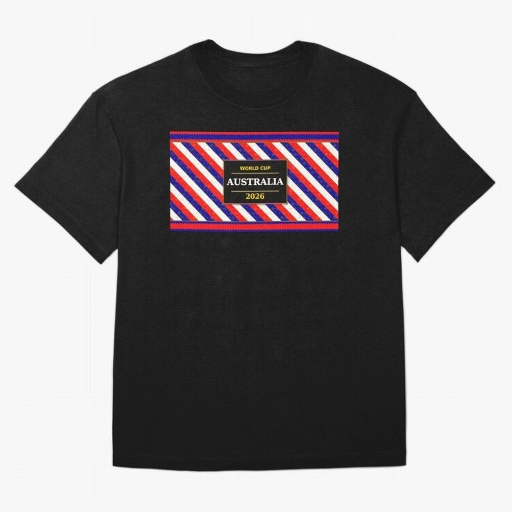 Australia Football Fan 2026 Black Flag Colors Pattern Classic T-Shirt Remember FIFA World Cup 2026 Spirit, with Argentina, Neymar, Worldwide Fan Energy, Dramatic Goals, Stadium Lights and Championship Celebrations; Perfect for Supporters Who Want