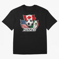 Soccer 2026 USA Canada Mexico ¨C World Football Flags Classic T-Shirt Feel the Roar of FIFA World Cup 2026 for Fans of Messi, CR7 and Mbappe and Portugal, Bringing Match Day Excitement, Supporter Culture, Golden Goals and Global Football Passion;