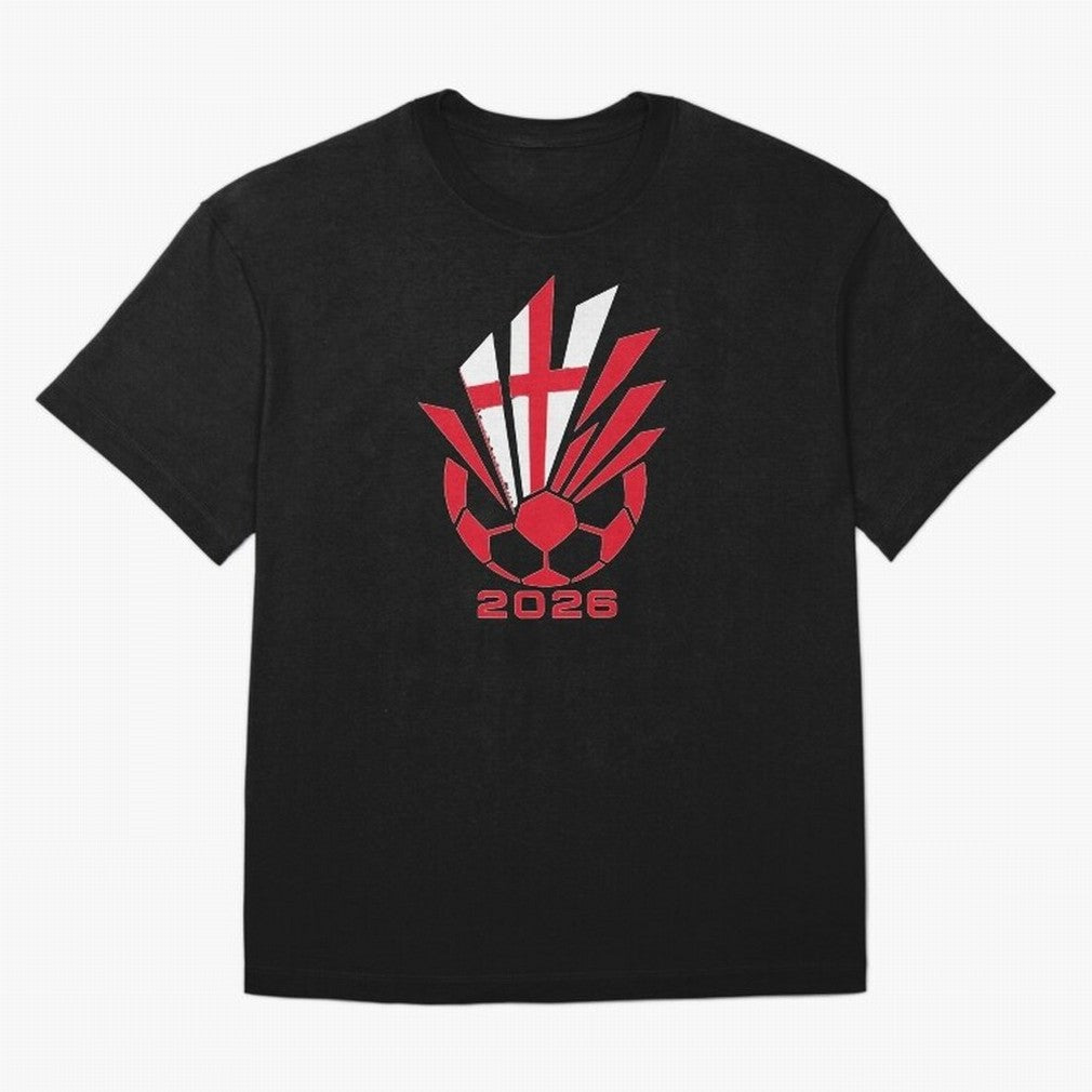 England Soccer 2026 Cross Burst Emblem Classic T-Shirt Follow the Road to FIFA World Cup 2026 Group Stage Centered on Mbappe, England, France and Netherlands Energy, Tournament Hype, Historic Matchups, Family Viewing Parties and Global Sports