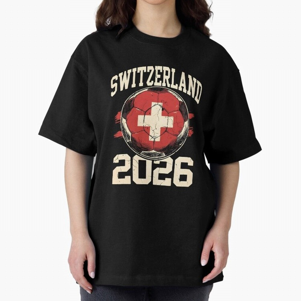 Switzerland 2026 World Cup Classic T-Shirt Keep the Legacy of Global Football Passion for FIFA World Cup 2026, Capturing Haaland and Mbappe, France and Portugal, Stadium Memories, Football Loyalty, International Chants and Championship Tradition;