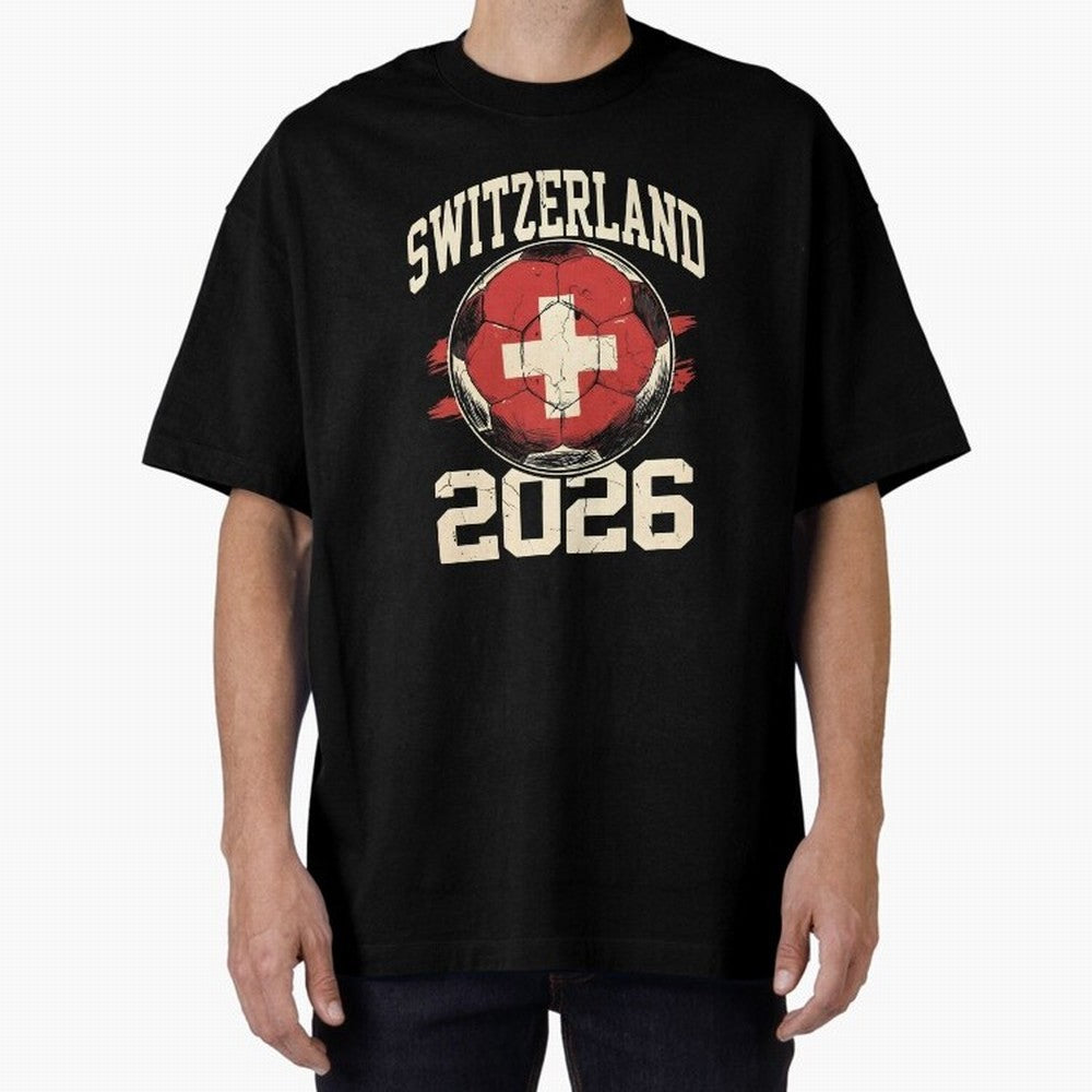 Switzerland 2026 World Cup Classic T-Shirt Keep the Legacy of Global Football Passion for FIFA World Cup 2026, Capturing Haaland and Mbappe, France and Portugal, Stadium Memories, Football Loyalty, International Chants and Championship Tradition;