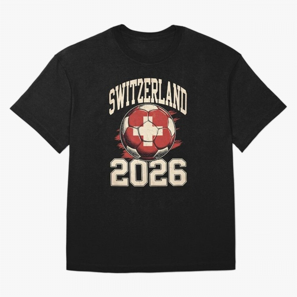 Switzerland 2026 World Cup Classic T-Shirt Stand Out with Spirit from FIFA World Cup 2026 Group Stage Spirit, with Argentina and Brazil, Haaland and Mbappe, Match Day Excitement, Supporter Culture, Golden Goals and Global Football Passion; Perfect