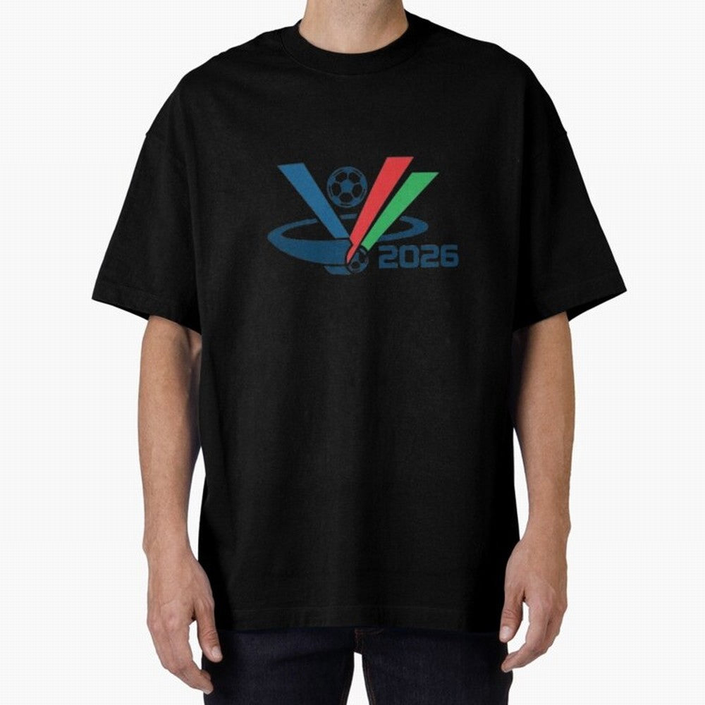 Minimalist FIFA 2026 V-Logo Design Classic T-Shirt Back the Journey through FIFA World Cup 2026 Group Stage for Fans of Neymar, Haaland and Cristiano Ronaldo and Argentina and Brazil, Bringing Football Festival Excitement, Trophy Ambitions, Country