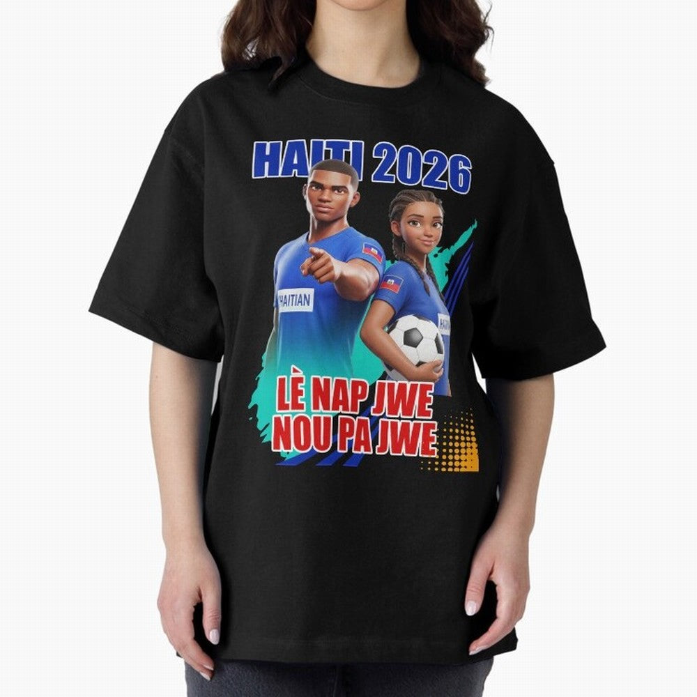 IMG 007, World Cup 2026, Haiti 007 Classic T-Shirt Represent Football Lovers during Global Football Passion for FIFA World Cup 2026, Capturing Messi, Brazil, Portugal and Argentina, Championship Spirit, Famous Goals, Roaring Crowds and