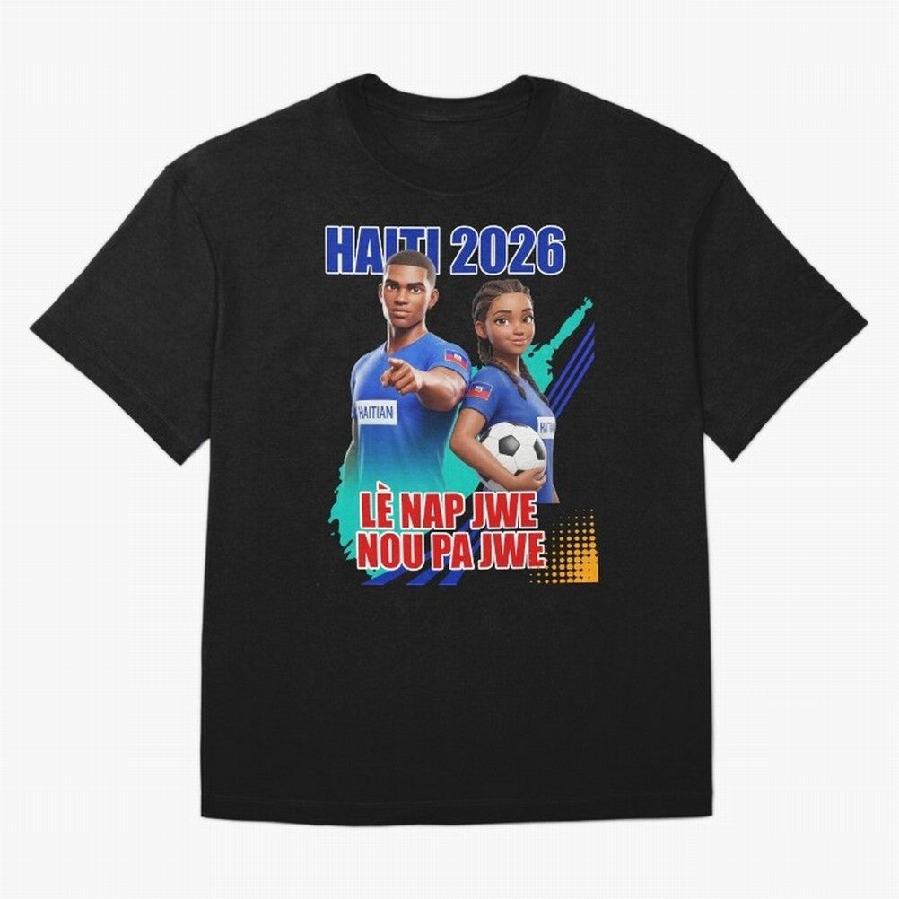 IMG 007, World Cup 2026, Haiti 007 Classic T-Shirt Represent Football Lovers during Global Football Passion for FIFA World Cup 2026, Capturing Messi, Brazil, Portugal and Argentina, Championship Spirit, Famous Goals, Roaring Crowds and