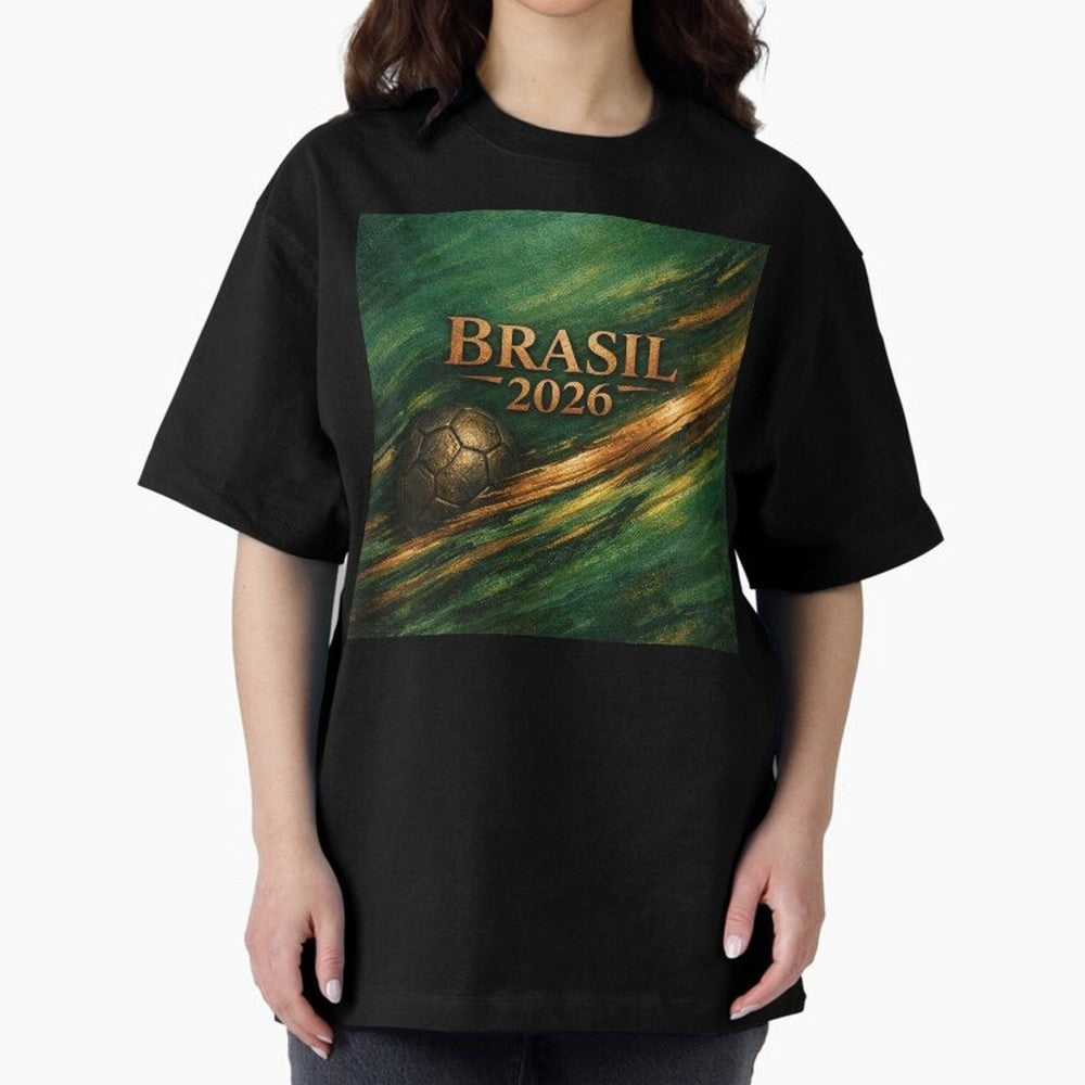 Brasil 2026 Soccer Theme Gold - Elegance Classic T-Shirt Support the Legends of FIFA World Cup 2026 Group Stage Built around Haaland, England and Germany Energy, Global Supporter Spirit, Legendary Goals, National Colors and Tournament Celebration;