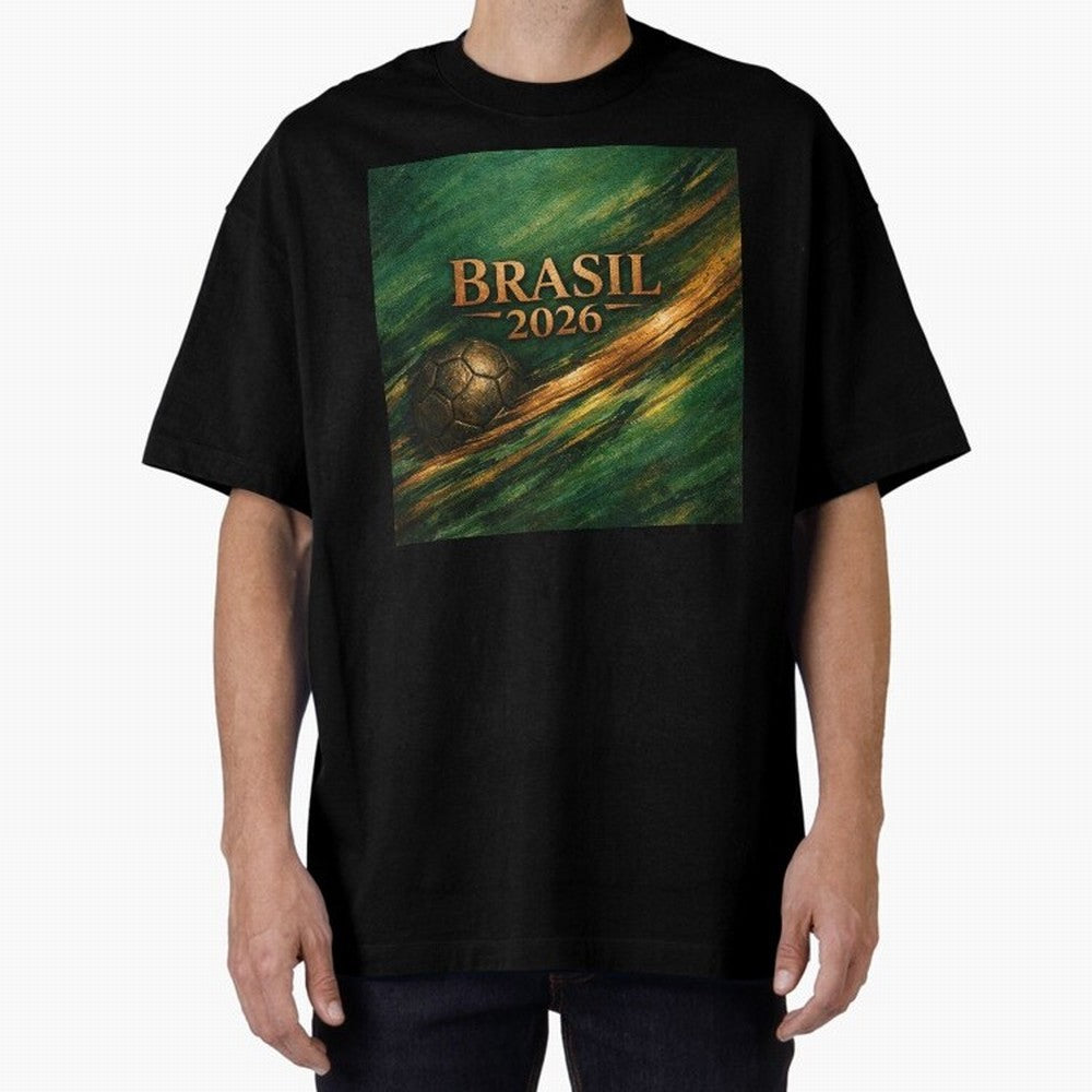 Brasil 2026 Soccer Theme Gold - Elegance Classic T-Shirt Support the Legends of FIFA World Cup 2026 Group Stage Built around Haaland, England and Germany Energy, Global Supporter Spirit, Legendary Goals, National Colors and Tournament Celebration;