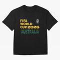 World Cup26 Australia Block Letters Classic T-Shirt Live for the Drama of Match Day Hype around FIFA World Cup 2026, Neymar, Haaland and Cristiano Ronaldo, Spain and Netherlands, Classic Soccer Heritage, Championship Pressure, Fan Loyalty and