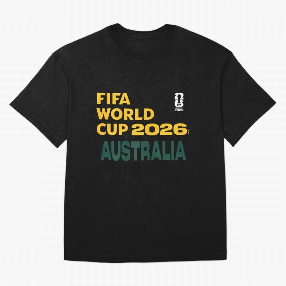 World Cup26 Australia Block Letters Classic T-Shirt Live for the Drama of Match Day Hype around FIFA World Cup 2026, Neymar, Haaland and Cristiano Ronaldo, Spain and Netherlands, Classic Soccer Heritage, Championship Pressure, Fan Loyalty and