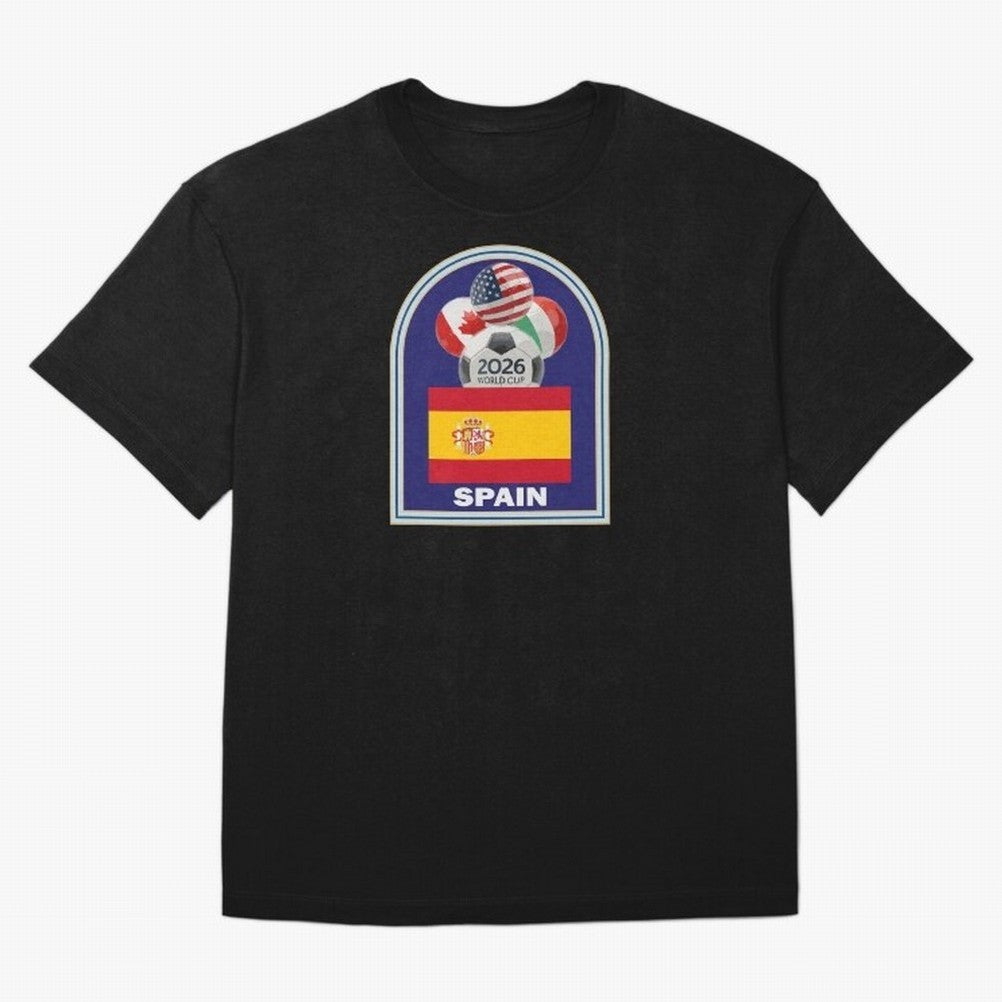 Spain 2026 Soccer T-shirt Classic T-Shirt Feel the Heartbeat of FIFA World Cup 2026 USA Canada Mexico Spirit, Celebrating Argentina, CR7 and Messi, Supporter Pride, Iconic Celebrations, Legendary Names and Global Match Day Energy; Perfect for