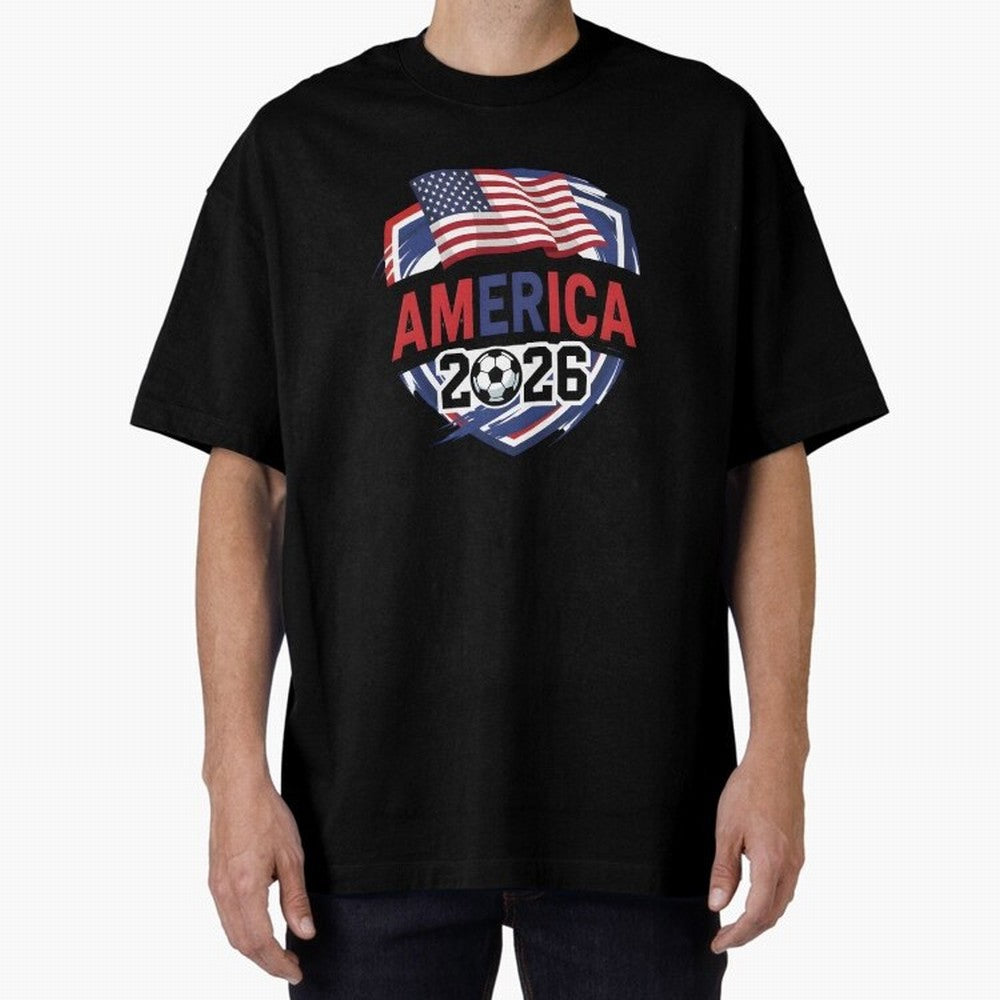 America World Cup 2026 ¨C USA Football Classic T-Shirt Show Your Tournament Heart for the FIFA World Cup 2026 Journey through Messi, Neymar and Mbappe Highlights, Argentina, France and Brazil Pride, Football Festival Excitement, Trophy Ambitions,