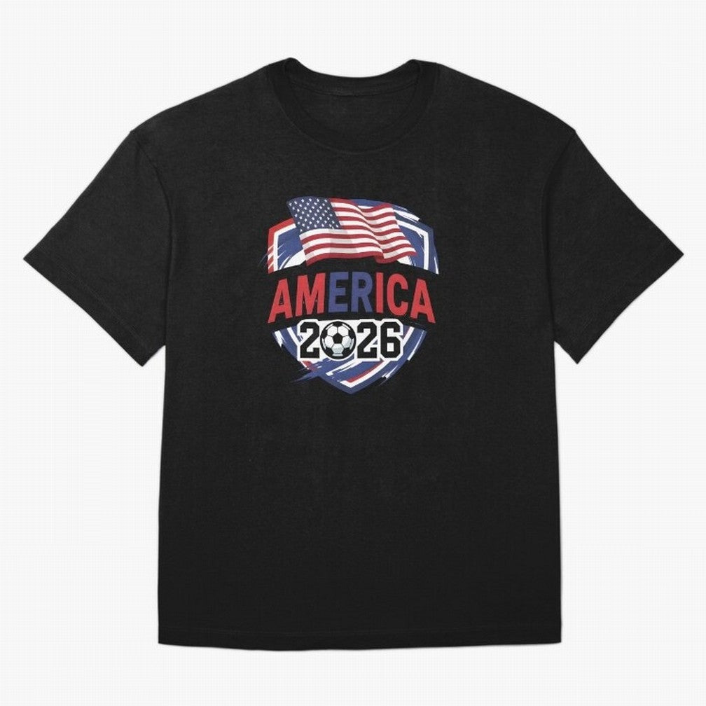 America World Cup 2026 ¨C USA Football Classic T-Shirt Show Your Tournament Heart for the FIFA World Cup 2026 Journey through Messi, Neymar and Mbappe Highlights, Argentina, France and Brazil Pride, Football Festival Excitement, Trophy Ambitions,