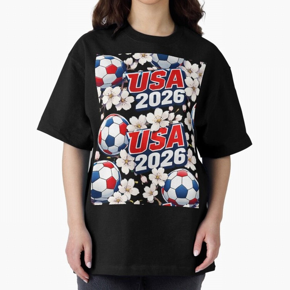 USA 2026 Soccer World Cup Pattern - Artistic Picasso Style Football Classic T-Shirt Show Championship Spirit for FIFA World Cup 2026 Featuring Messi and Cristiano Ronaldo, Netherlands Energy, Champion Mindset, Group Stage Buzz, Knockout Tension and
