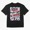 USA 2026 Soccer World Cup Pattern - Artistic Picasso Style Football Classic T-Shirt Show Championship Spirit for FIFA World Cup 2026 Featuring Messi and Cristiano Ronaldo, Netherlands Energy, Champion Mindset, Group Stage Buzz, Knockout Tension and
